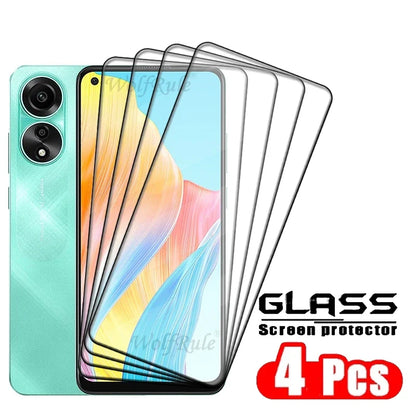 1/2/3/4PCS Full Cover Glass For OPPO A78