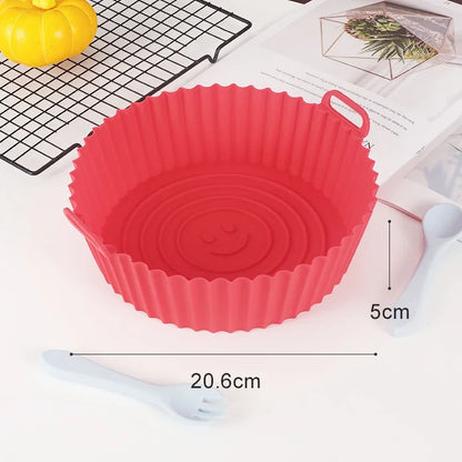 Reusable Airfryer Pan Liner Accessories Silicone