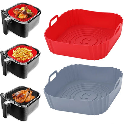 Reusable Airfryer Pan Liner Accessories Silicone